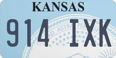 KS license plate 914IXK
