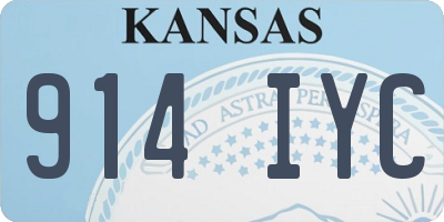 KS license plate 914IYC