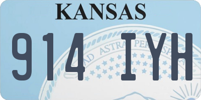 KS license plate 914IYH