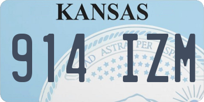 KS license plate 914IZM