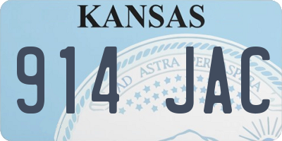 KS license plate 914JAC