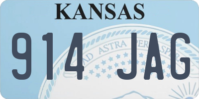KS license plate 914JAG