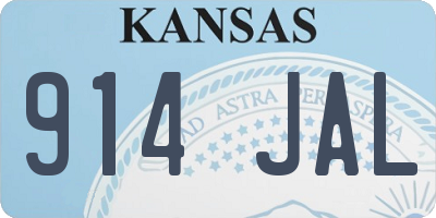 KS license plate 914JAL