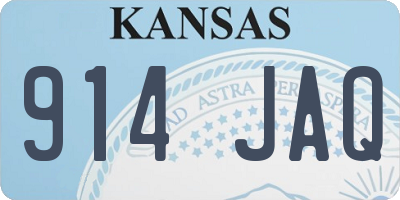 KS license plate 914JAQ
