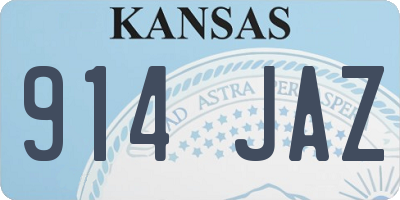 KS license plate 914JAZ