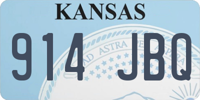 KS license plate 914JBQ