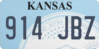 KS license plate 914JBZ