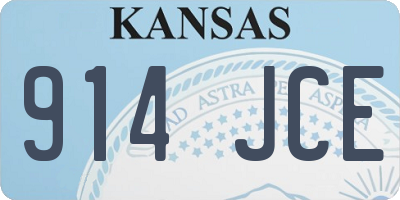KS license plate 914JCE