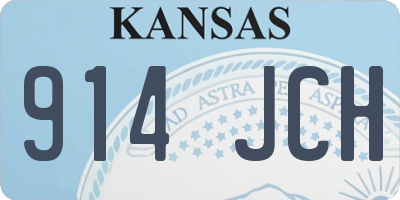KS license plate 914JCH