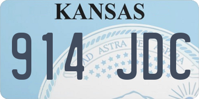 KS license plate 914JDC