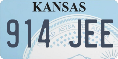 KS license plate 914JEE