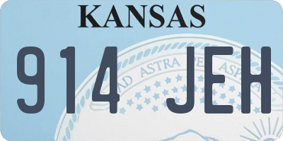 KS license plate 914JEH