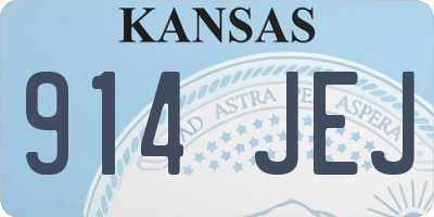 KS license plate 914JEJ