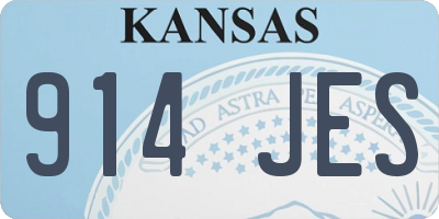 KS license plate 914JES