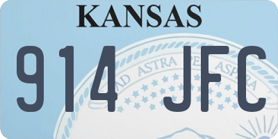 KS license plate 914JFC