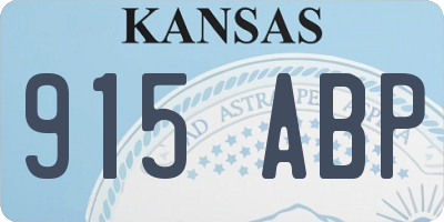KS license plate 915ABP