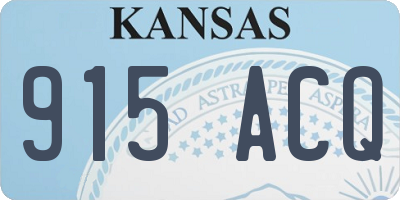 KS license plate 915ACQ