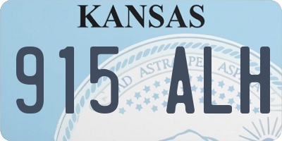 KS license plate 915ALH