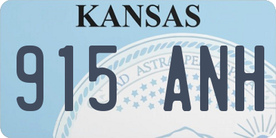 KS license plate 915ANH