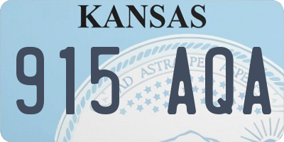 KS license plate 915AQA