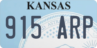 KS license plate 915ARP