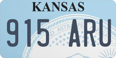 KS license plate 915ARU