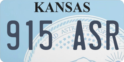 KS license plate 915ASR