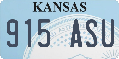 KS license plate 915ASU