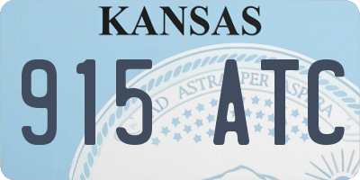 KS license plate 915ATC