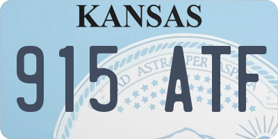 KS license plate 915ATF