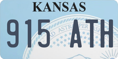 KS license plate 915ATH