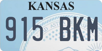 KS license plate 915BKM