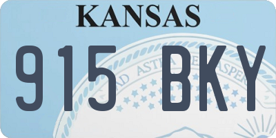 KS license plate 915BKY
