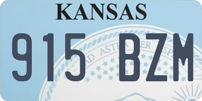 KS license plate 915BZM