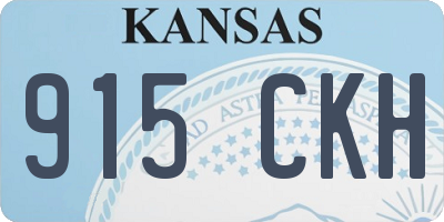 KS license plate 915CKH