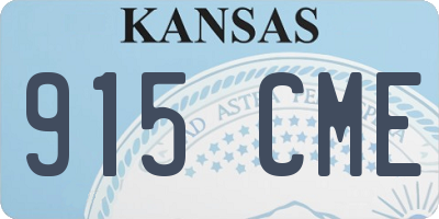 KS license plate 915CME