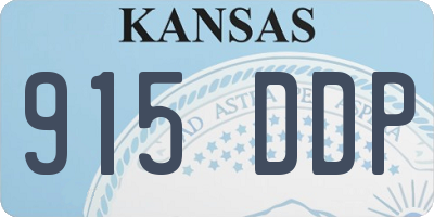 KS license plate 915DDP