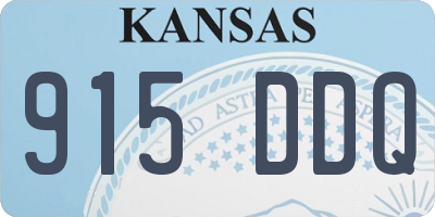 KS license plate 915DDQ