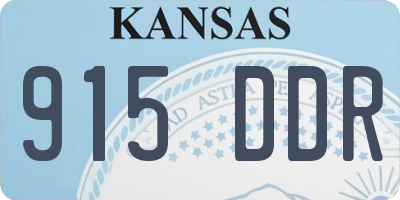 KS license plate 915DDR