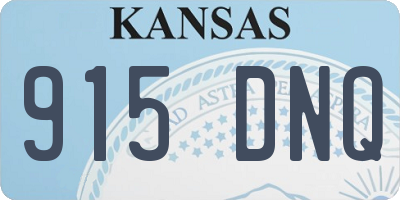 KS license plate 915DNQ