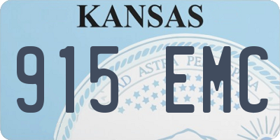 KS license plate 915EMC