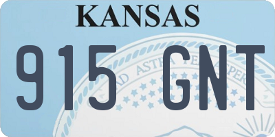 KS license plate 915GNT