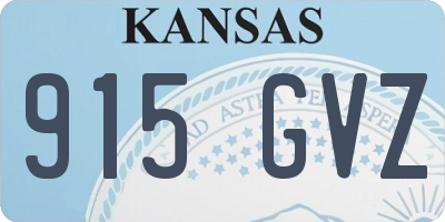 KS license plate 915GVZ