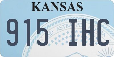 KS license plate 915IHC