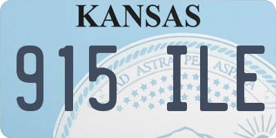 KS license plate 915ILE