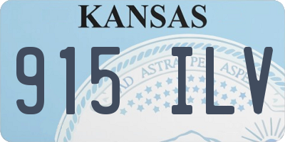KS license plate 915ILV
