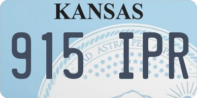 KS license plate 915IPR
