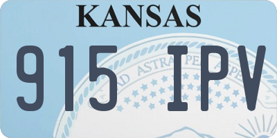 KS license plate 915IPV