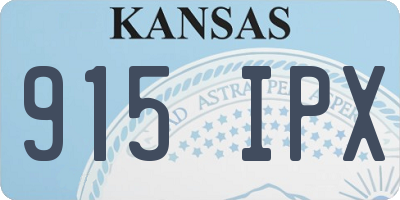 KS license plate 915IPX