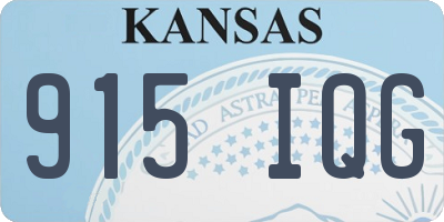 KS license plate 915IQG